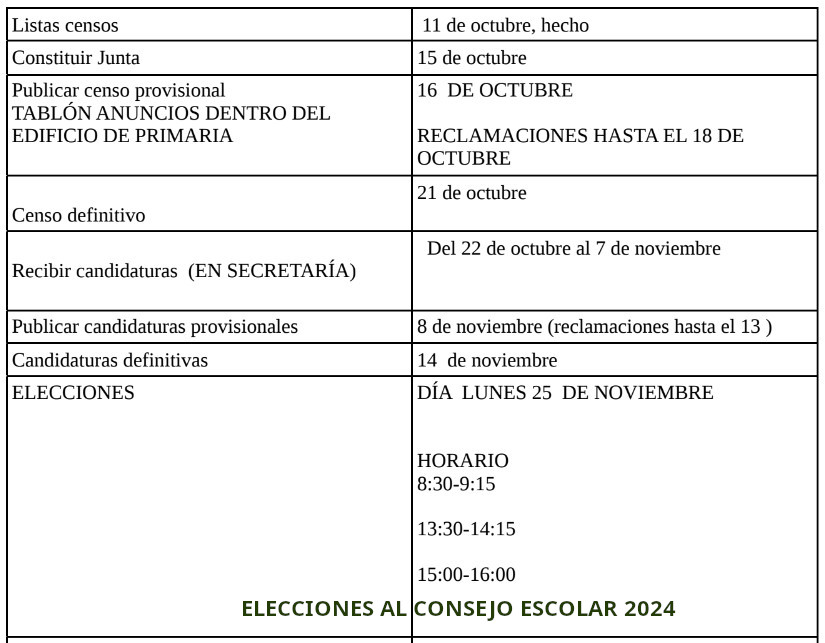 Elecciones al Consejo escolar